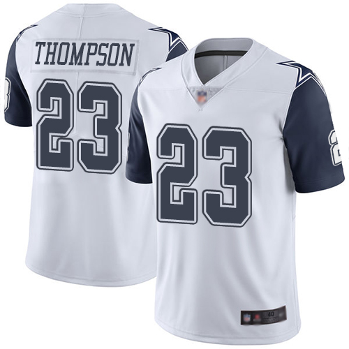 Men Dallas Cowboys Limited White Darian Thompson 23 Rush Vapor Untouchable NFL Jersey